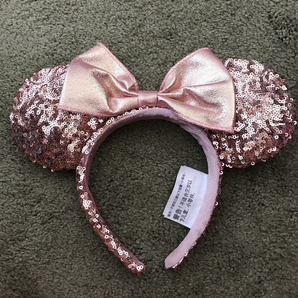 Rose gold Minnie ears